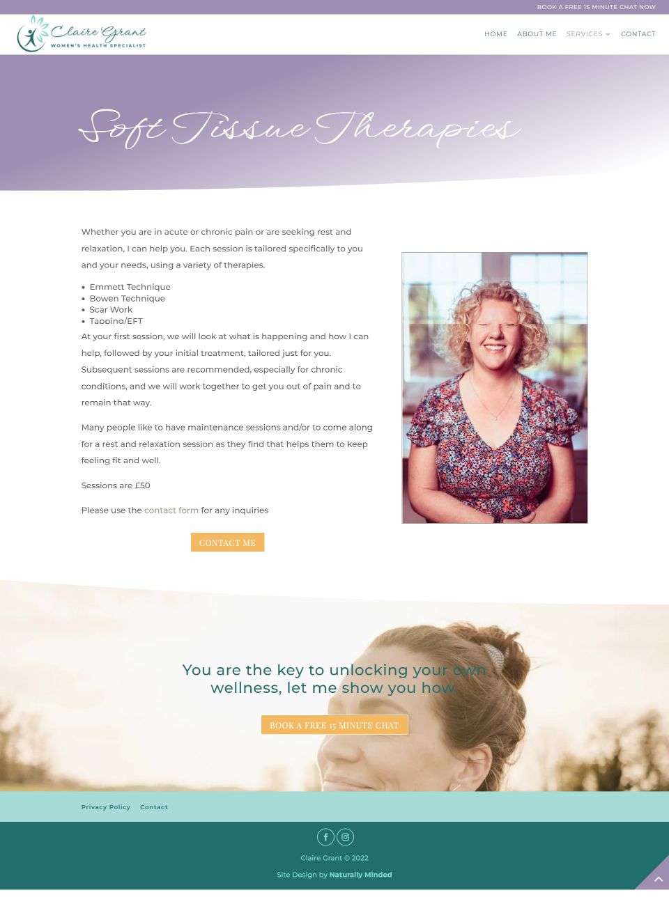 claire-grant-services-page-naturally-minded-illustration-sophie-taylor-website-design-wellness-business-online
